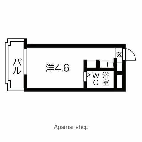 ハートイン大針(ワンルーム/3階)の間取り写真