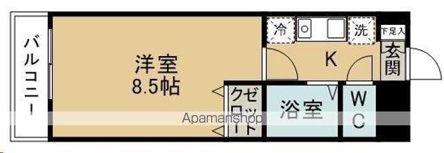 リエス新寺(1K/2階)の間取り写真