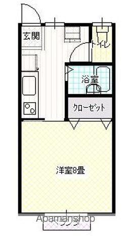 ジュネスミチ(1K/1階)の間取り写真