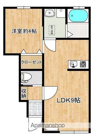フレスカーナ(1LDK/1階)の間取り写真