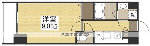 リビンコートSTUDIO岩田町(1K/8階)の間取り写真