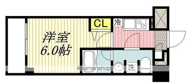 メインステージ立川Ⅵ(1K/4階)の間取り写真