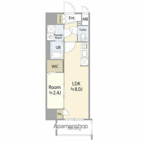 エスリード大曽根プレシャス(1LDK/15階)の間取り写真