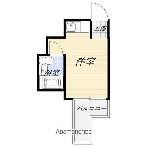 クロンド藤ヶ丘(ワンルーム/3階)の間取り写真