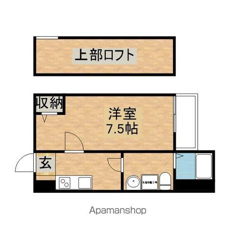 SAUTILLE(1K/1階)の間取り写真