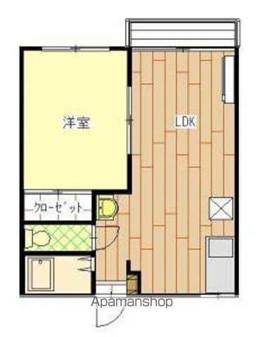 サンコーポ向野 A(1LDK/1階)の間取り写真