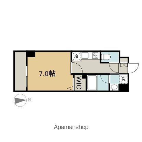 プレイズシード御器所イースト(1K/8階)の間取り写真