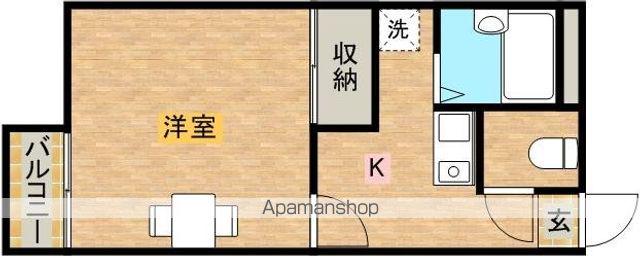 レオパレスバード(1K/2階)の間取り写真