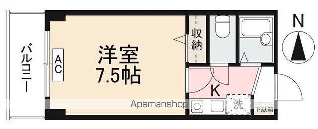 フローレス昭和町(1K/1階)の間取り写真