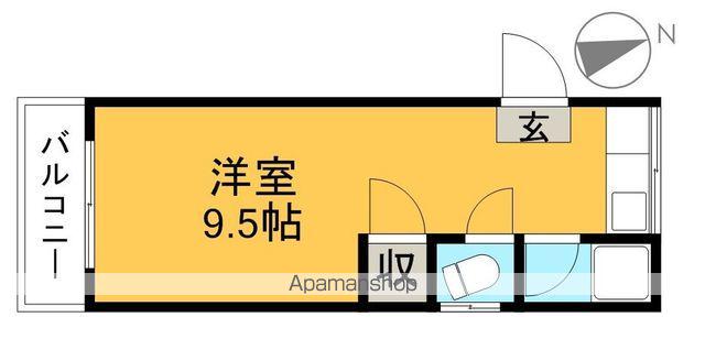 BGプラス(ワンルーム/2階)の間取り写真