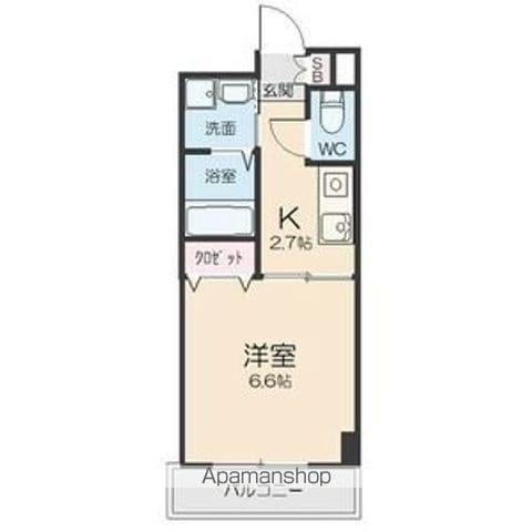 FIELD VILLAGE SASASHIMA(1K/9階)の間取り写真