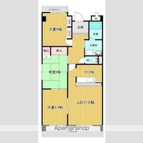 エルグランデ豊が丘(3LDK/3階)の間取り写真