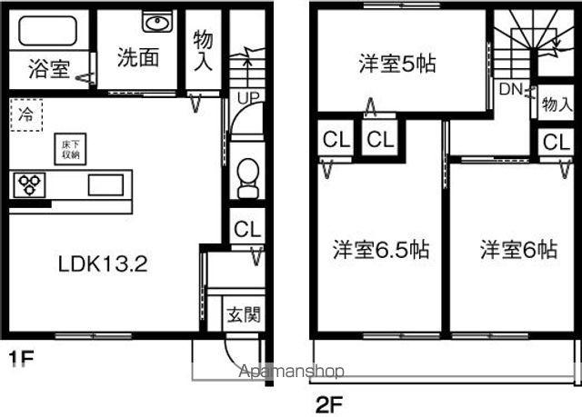 IRIS(3LDK)の間取り写真