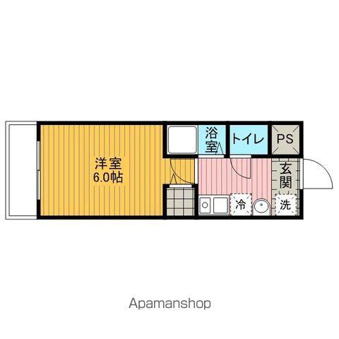 セリーヌ中央林間(1K/2階)の間取り写真