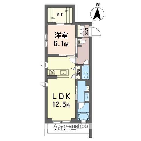 戸塚日和(1LDK/3階)の間取り写真