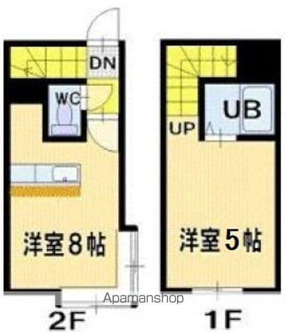 ソニア56A棟(1DK/1階)の間取り写真