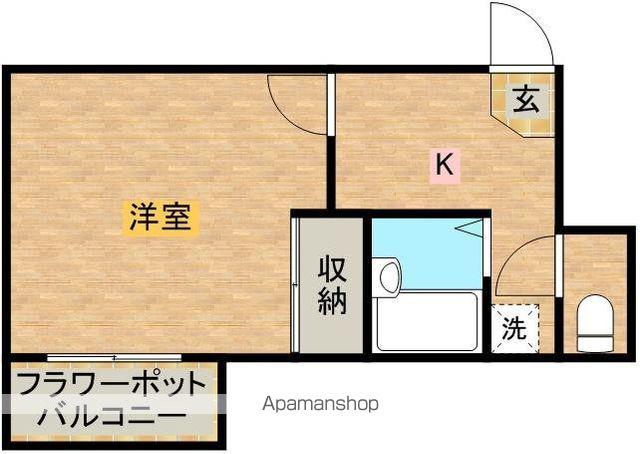 レオネクスト朱音(1K/1階)の間取り写真