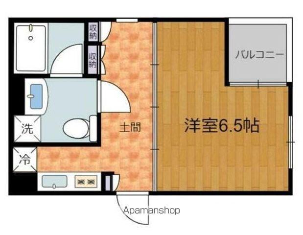 ソーキⅢ(1K/3階)の間取り写真