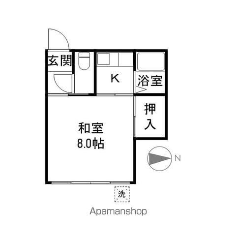 居町コーポ(1K/1階)の間取り写真
