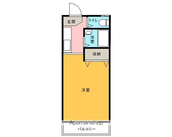 パークARUMIKⅠ(ワンルーム/2階)の間取り写真