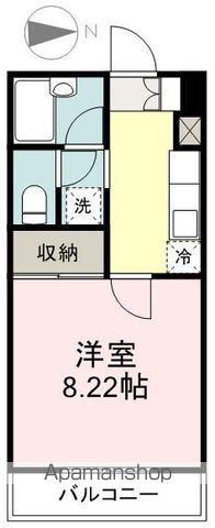 ヴィンダーバール愛(1K/4階)の間取り写真