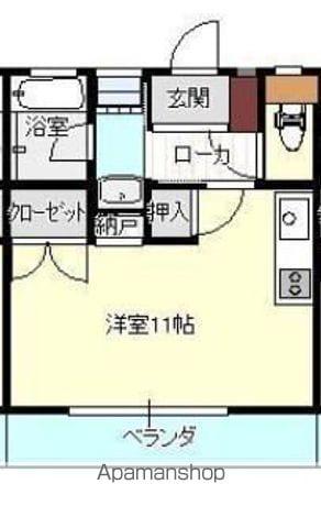 S-DORMITORY神宮東(ワンルーム/1階)の間取り写真