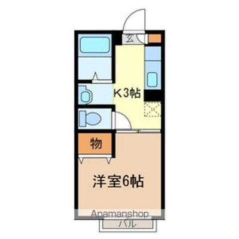 グレイスコート(1K/2階)の間取り写真