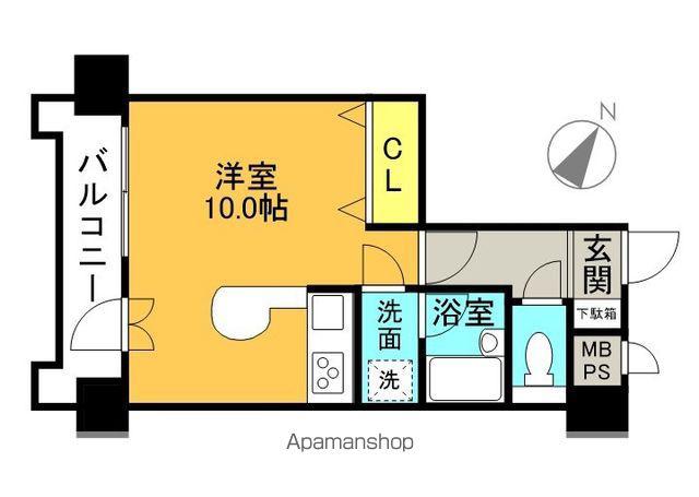 ライオンズマンション植物園前(ワンルーム/8階)の間取り写真