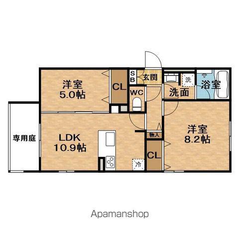 CASABREZZATOYOSATO(2LDK/3階)の間取り写真