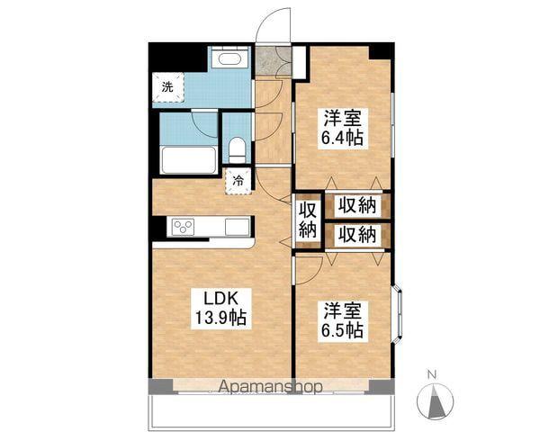 ヴィラージュ(2LDK/6階)の間取り写真