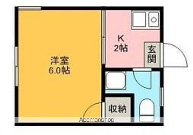 コーポラス井尻B棟(1K/2階)の間取り写真