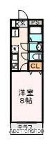 ライフイン・ジニアス美吉(1K/1階)の間取り写真