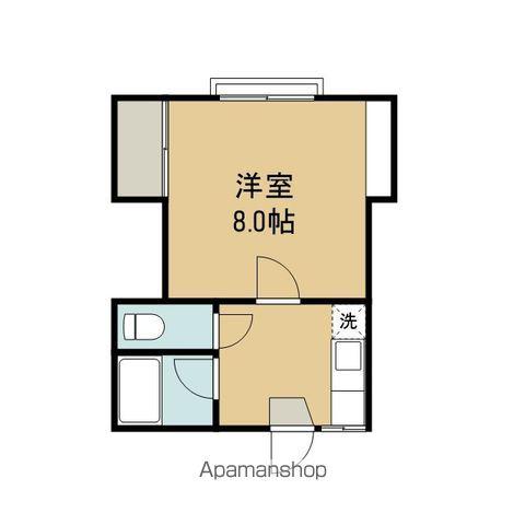 ベルメゾン(1K/2階)の間取り写真