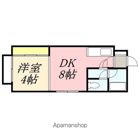 ルナハイツ札幌(1DK/2階)の間取り写真