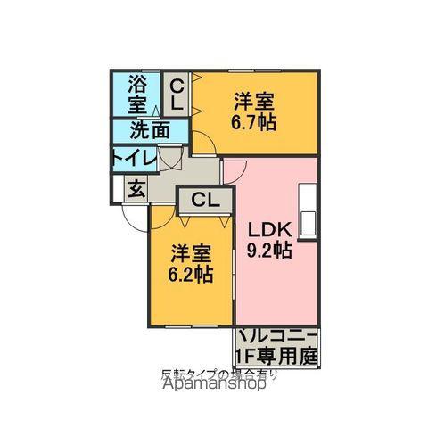 三岐鉄道北勢線 星川駅(三重) 徒歩17分 2階建 築30年(2LDK/2階)の間取り写真