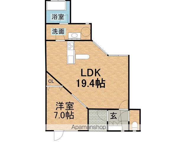 グランドール楡(1LDK/1階)の間取り写真