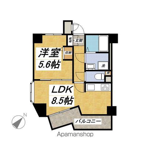 Jパレス桜台(1DK/7階)の間取り写真