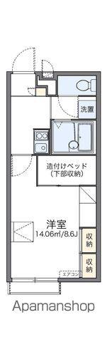 レオパレス平針黒石(1K/2階)の間取り写真