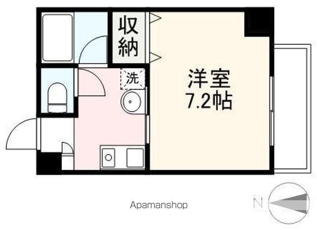 ブルージュ(1K/2階)の間取り写真