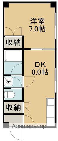 幸ハイツ(1DK/3階)の間取り写真