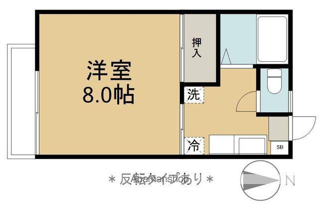 メゾンイイヅナ(1K/1階)の間取り写真