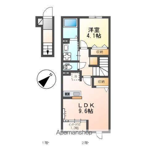 スターテラスひうち(1LDK/2階)の間取り写真