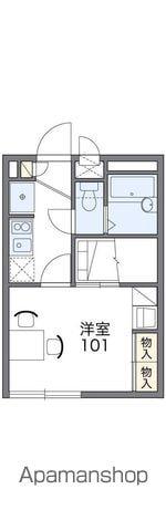 レオパレスフローラ夷山(1K/1階)の間取り写真