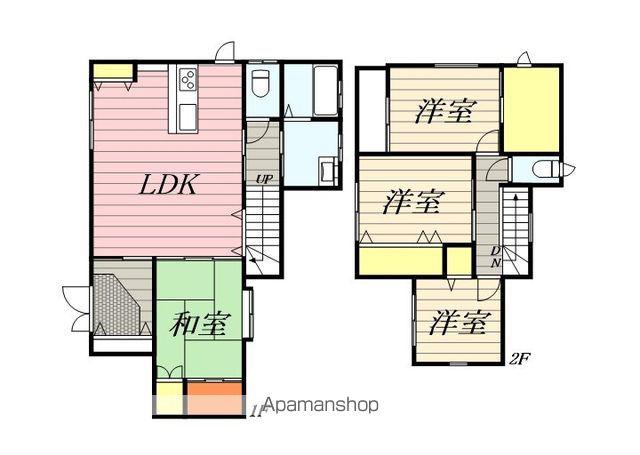 長崎本線 肥前麓駅 徒歩13分 2階建 築10年(4LDK)の間取り写真