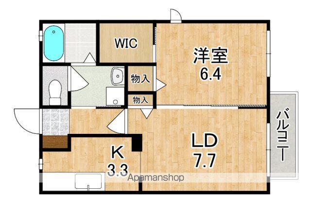 桜井線 京終駅 徒歩10分 2階建 築22年(1LDK/2階)の間取り写真