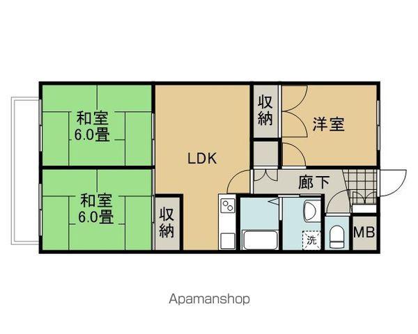 ライブタウン宝来(3LDK/7階)の間取り写真