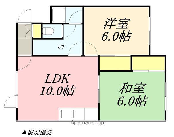 メゾン288(2LDK/2階)の間取り写真