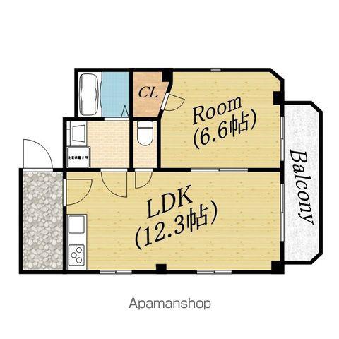 土居マンション(1LDK/3階)の間取り写真