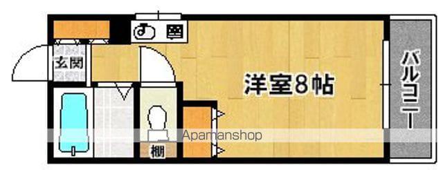 ロイヤルあびこ(ワンルーム/4階)の間取り写真