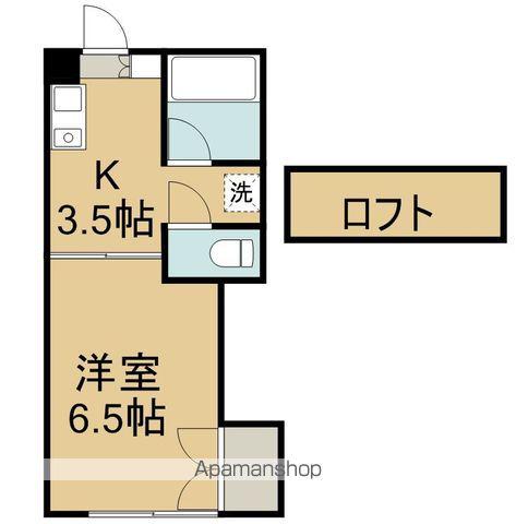 アリス高砂第1A(1K/2階)の間取り写真